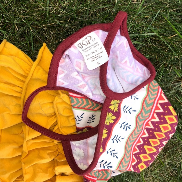 Adorable Fall Color Kpea Ruffle Back,  Size 4T - Picture 7 of 8